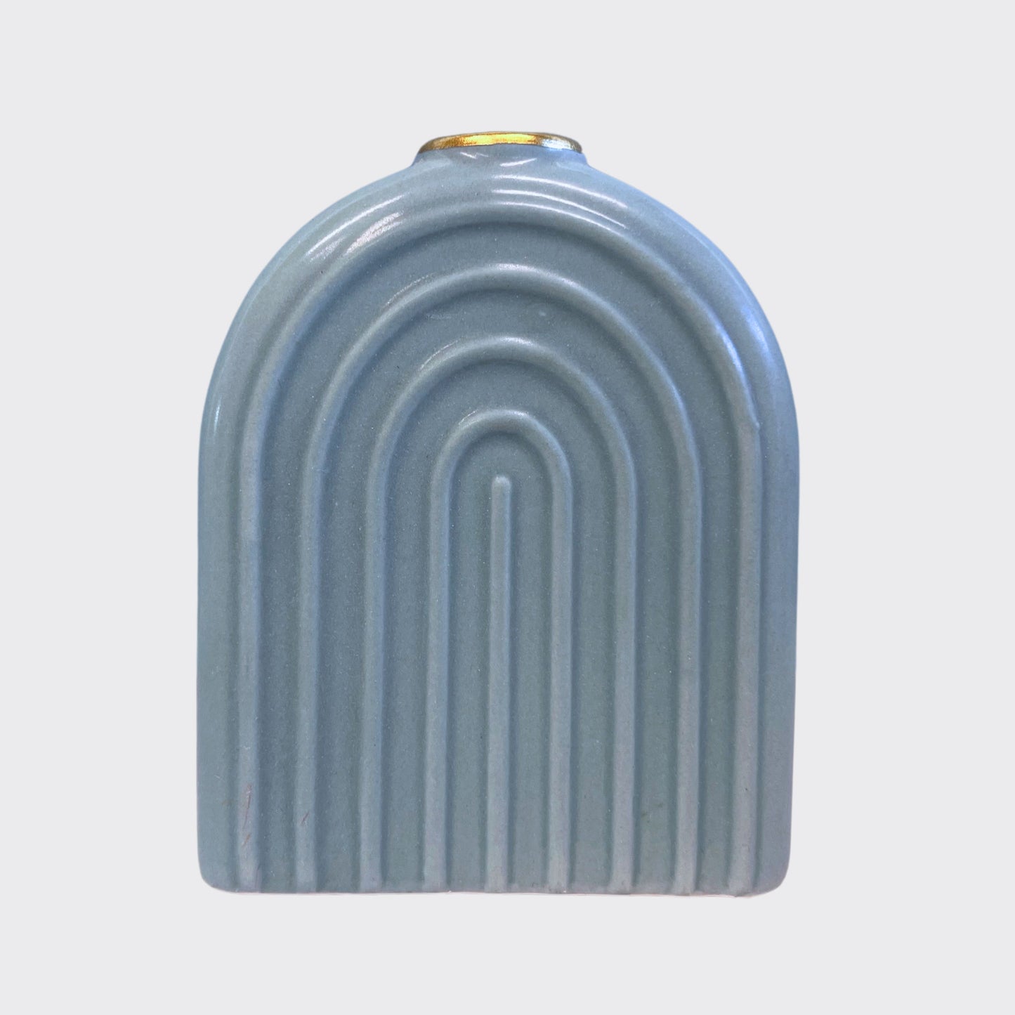 Ceramic Abstract Vase-Blue