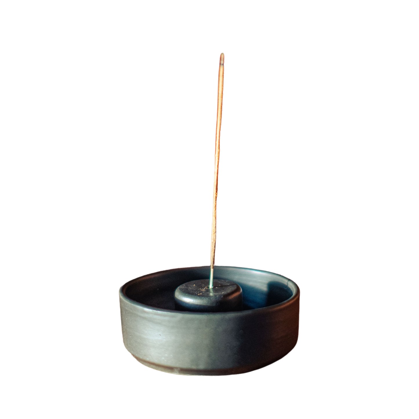 Ceramic Incense Holder-Black Stone