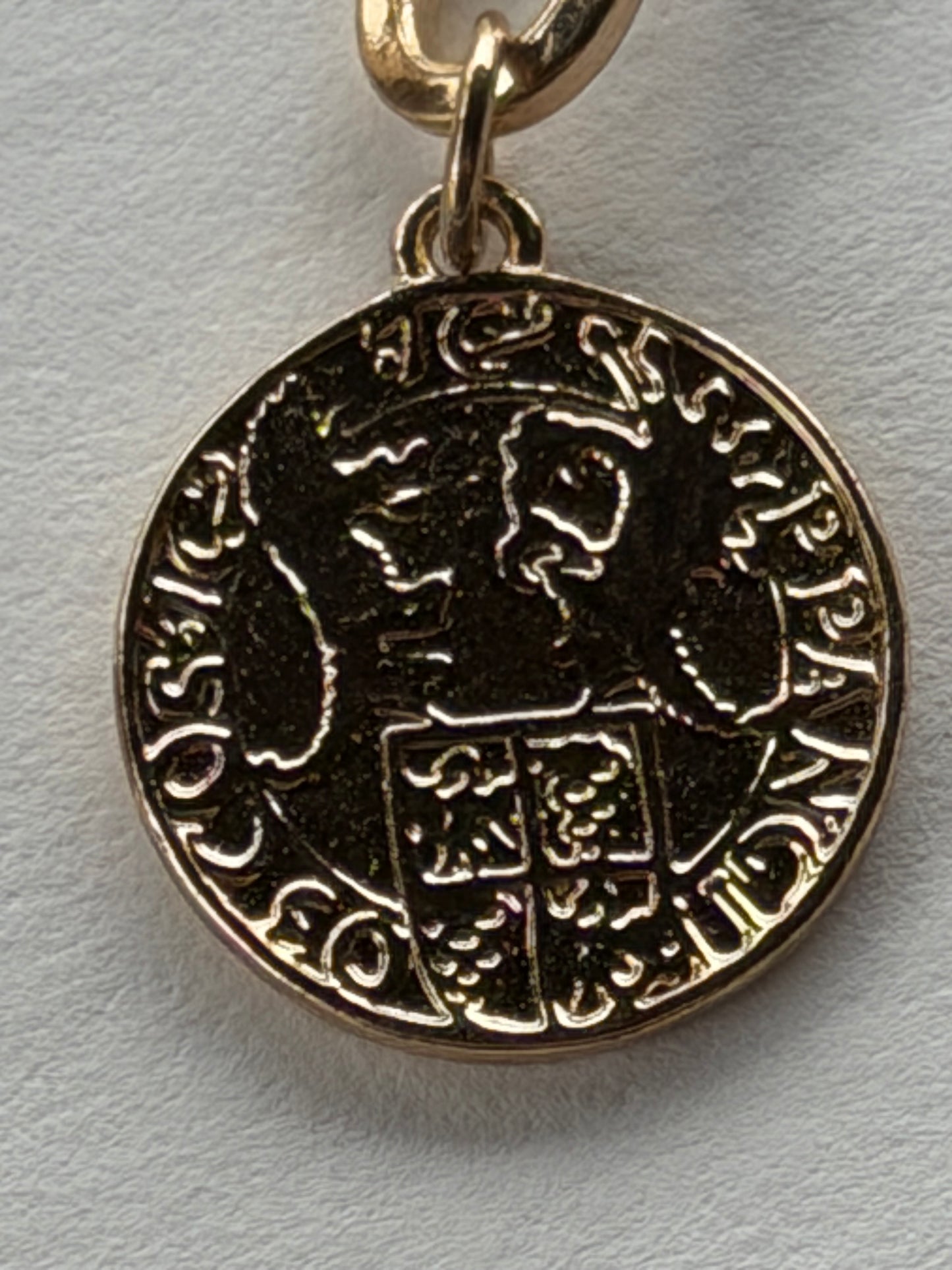 Vintage Gold Chain With medallion Necklace