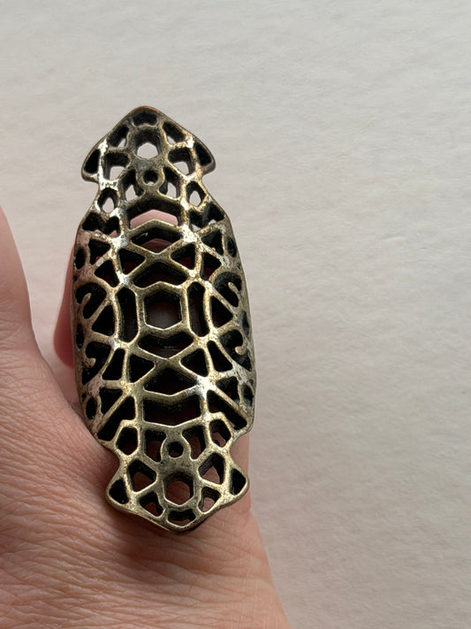Vintage Wide Brass Ring
