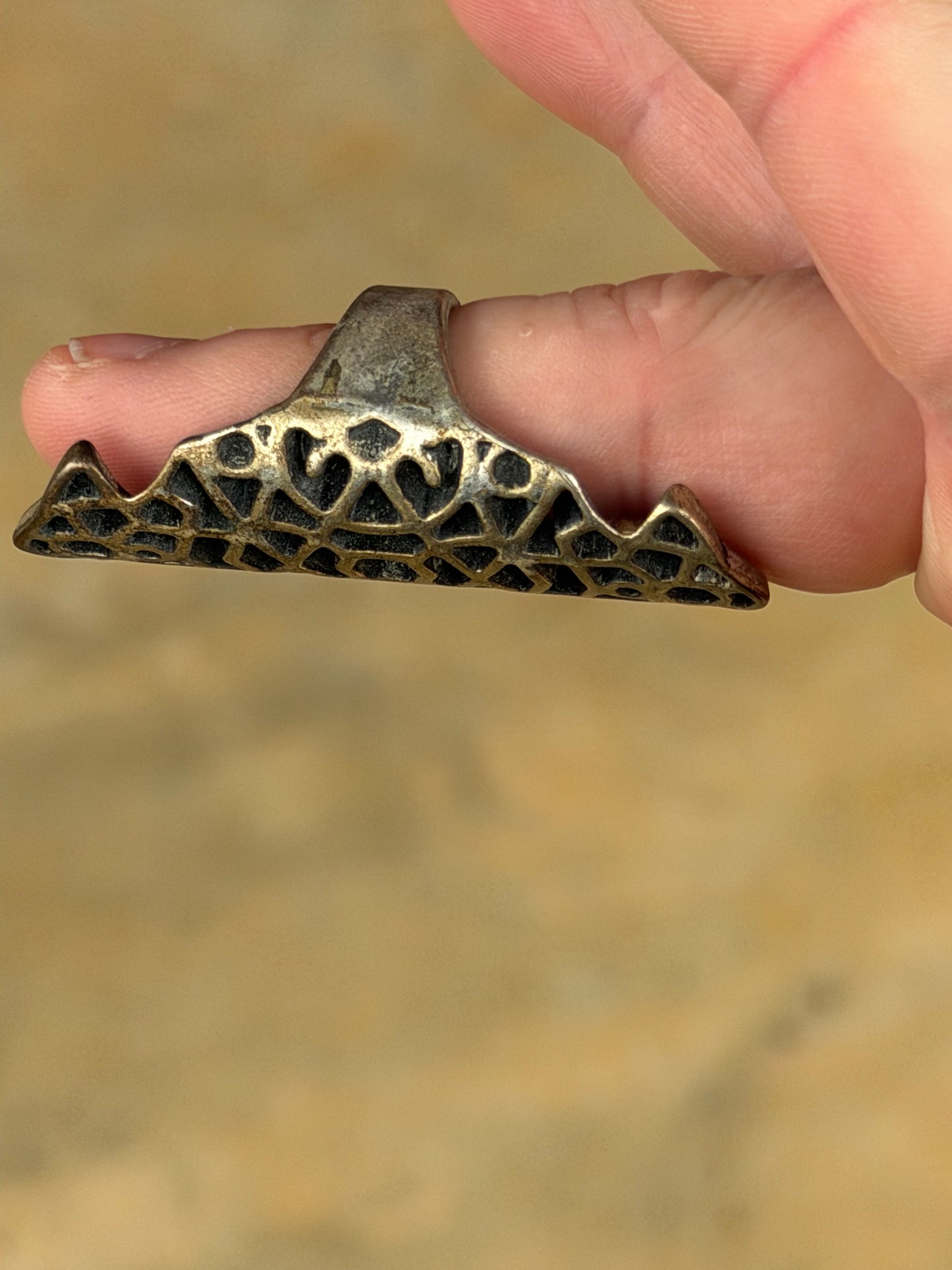Vintage Wide Brass Ring