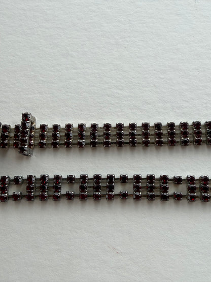 Vintage Red Gemmed Belt