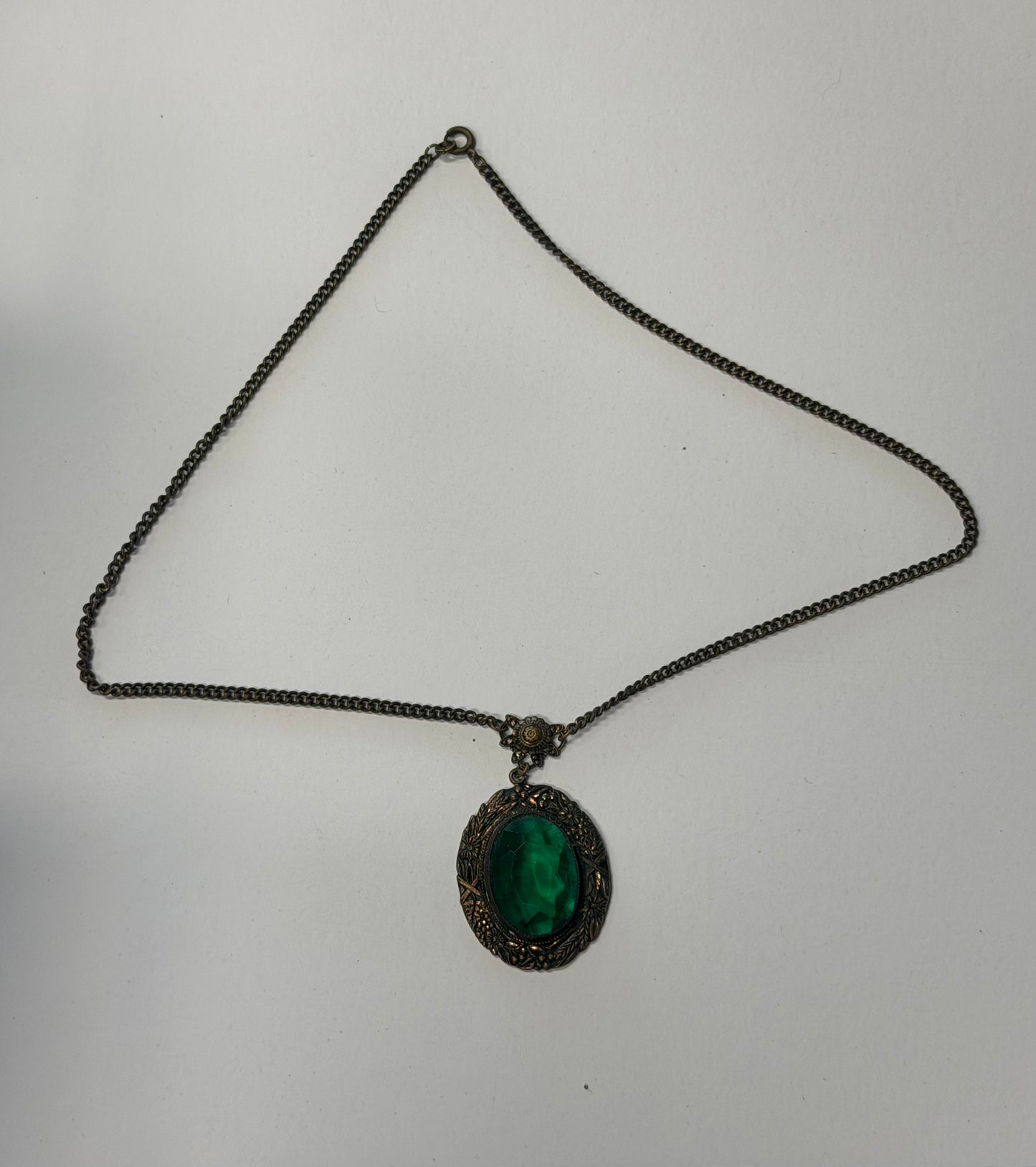 Vintage Emerald Pendant