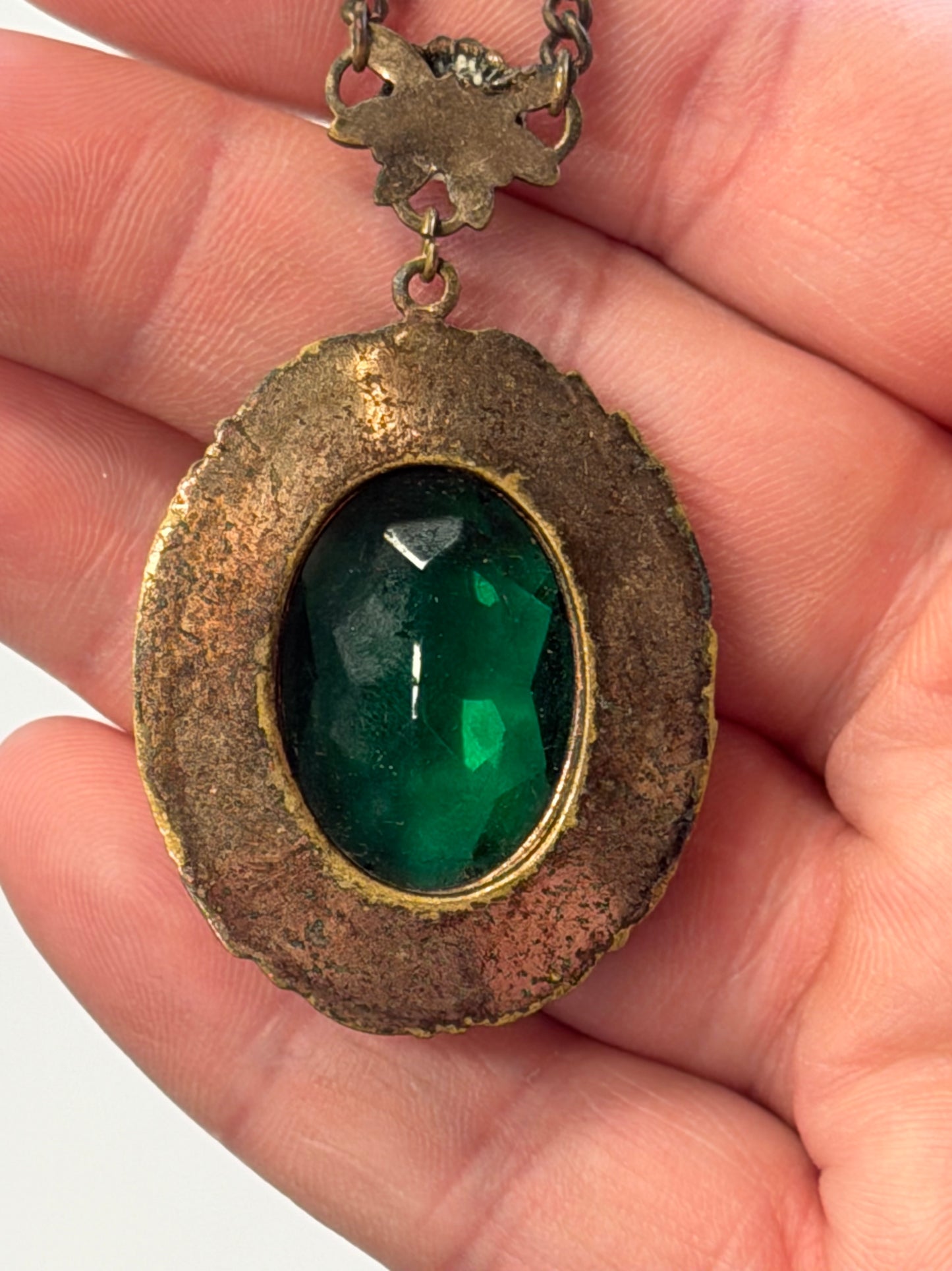 Vintage Emerald Pendant