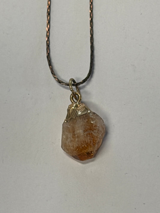 Vintage Citrine Necklace
