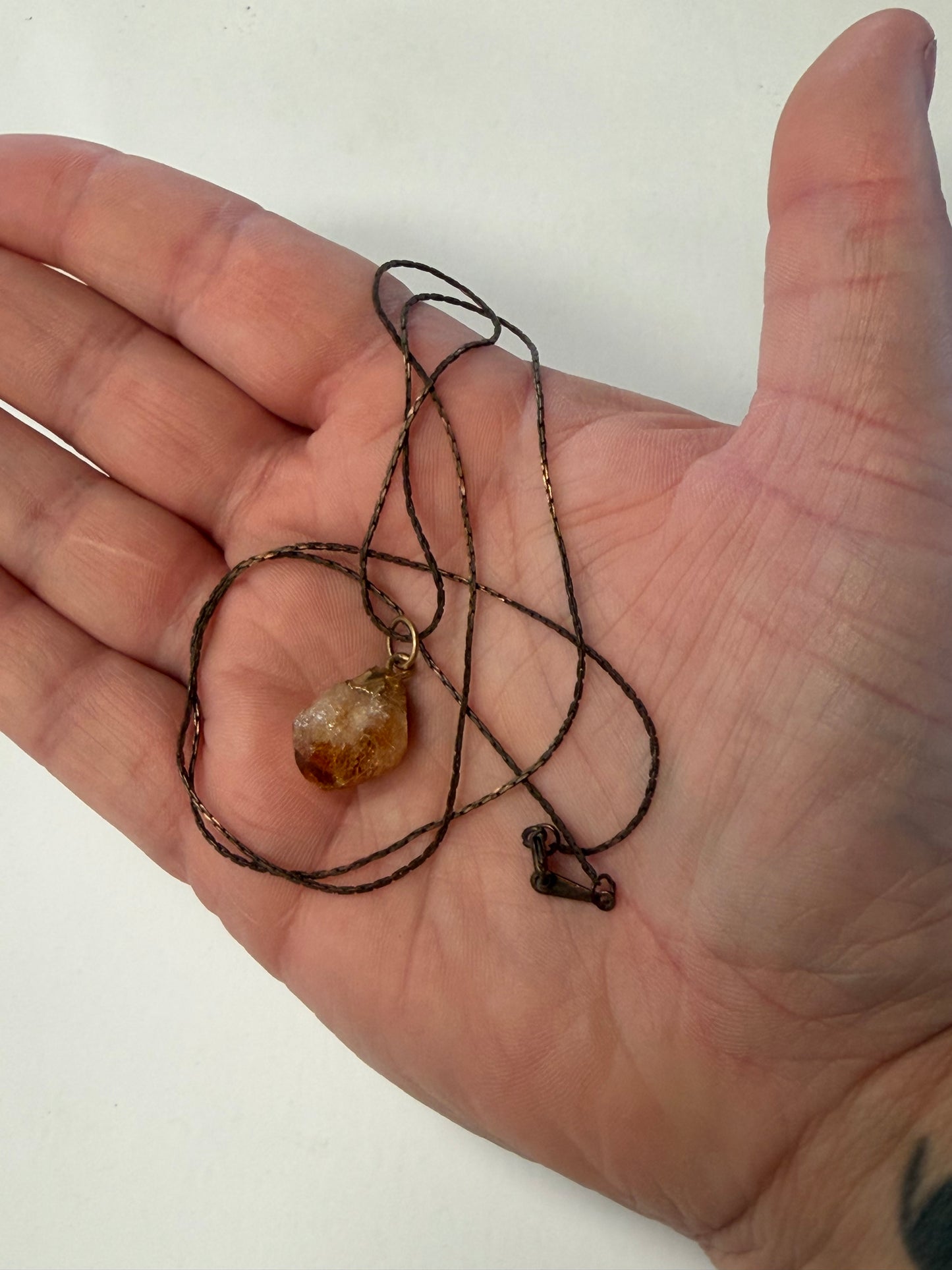 Vintage Citrine Necklace