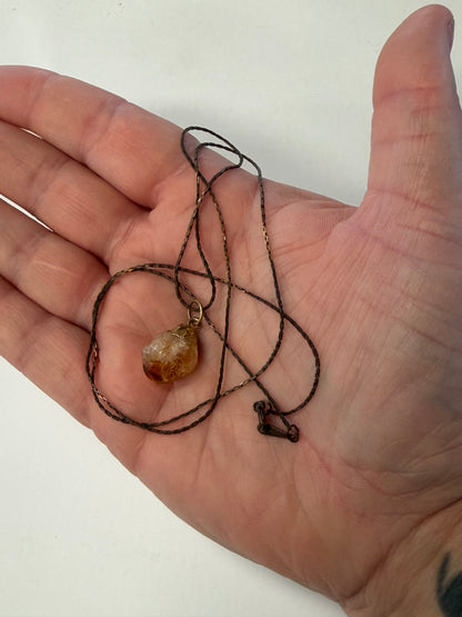 Vintage Citrine Necklace