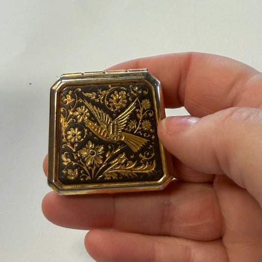 Vintage Bird Makeup Holder