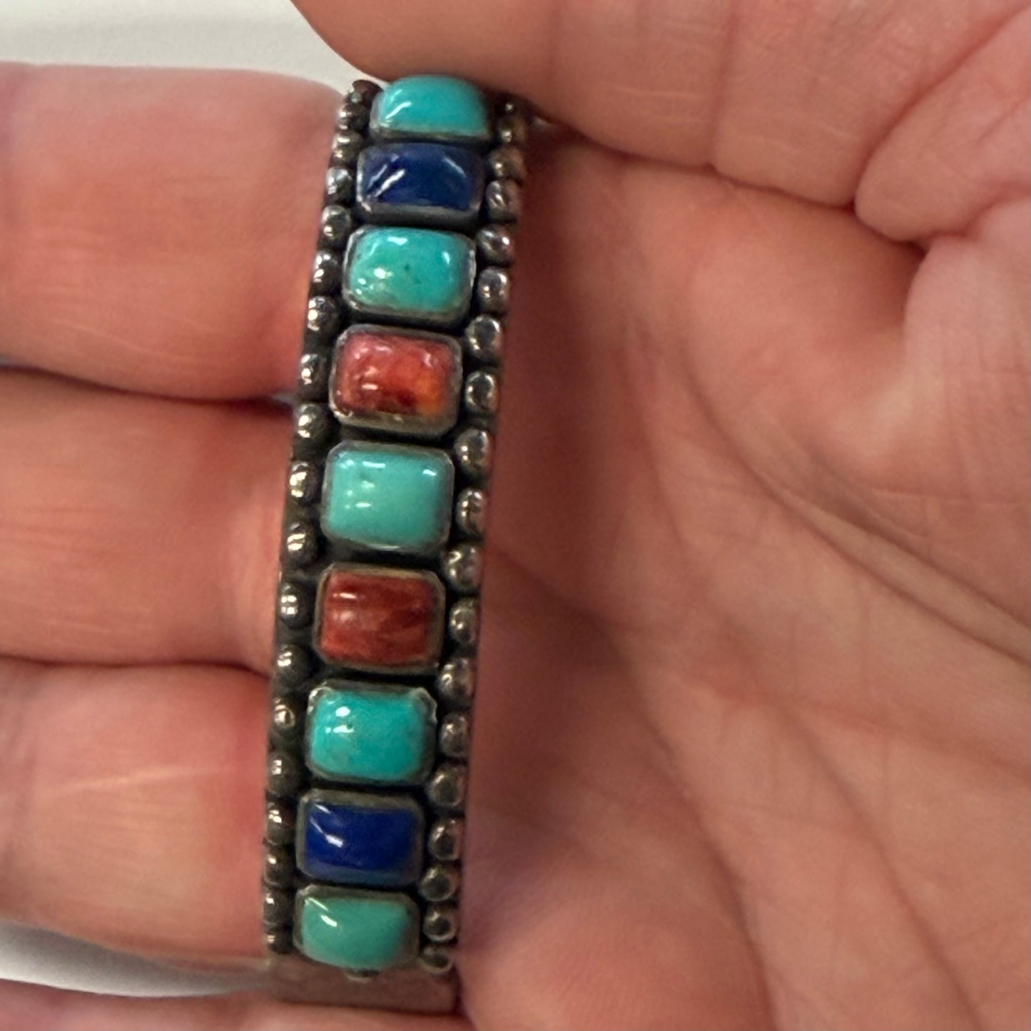 Vintage Navajo Mixed Stoned Bracelet