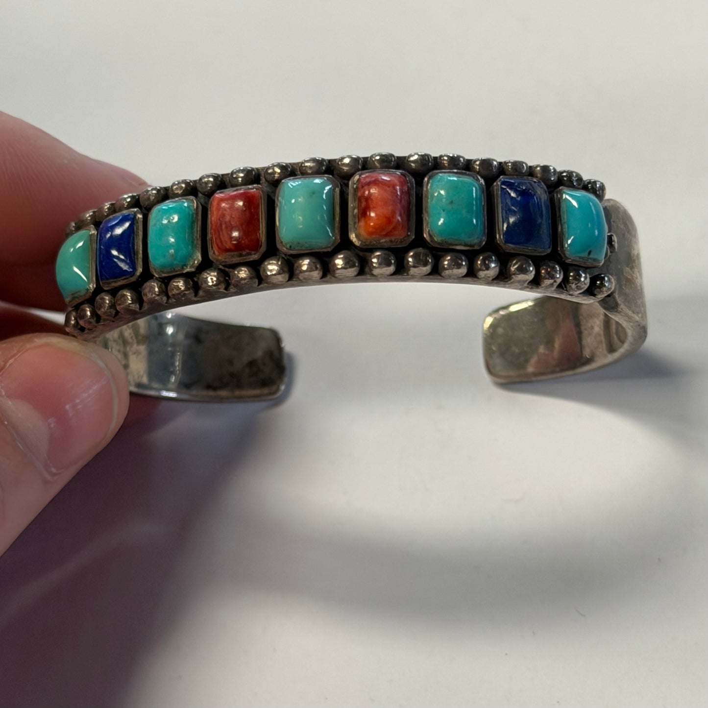 Vintage Navajo Mixed Stoned Bracelet