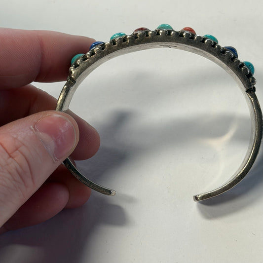 Vintage Navajo Mixed Stoned Bracelet