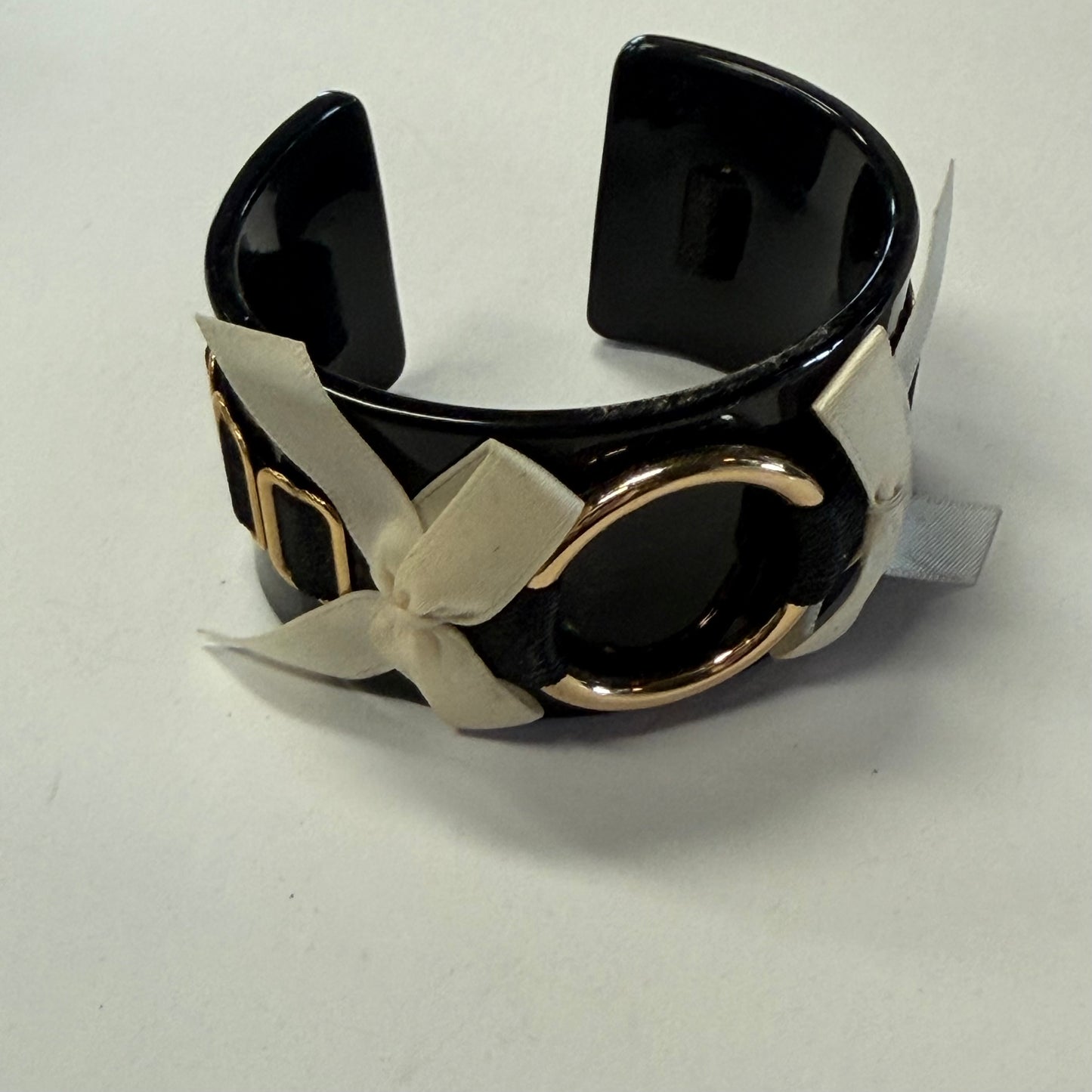 Antique Black Bracelet With Bow
