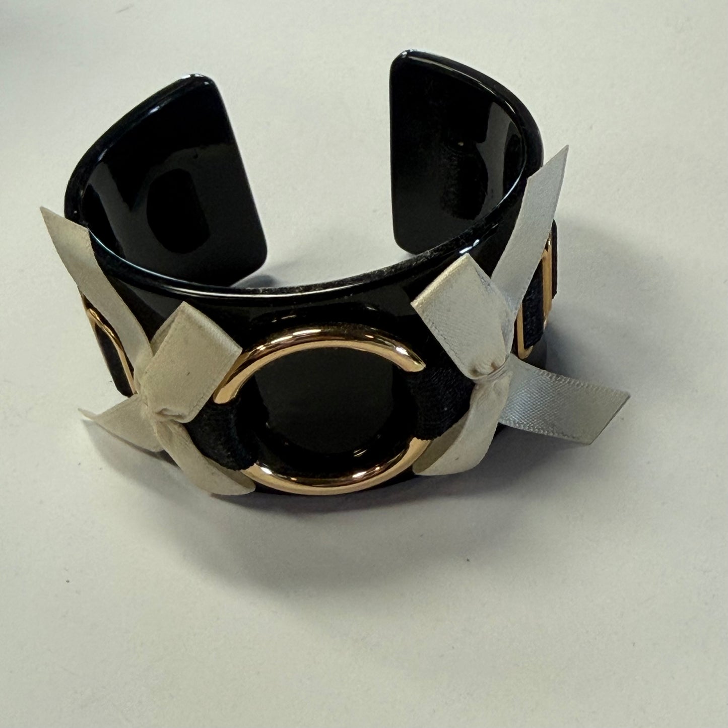 Antique Black Bracelet With Bow