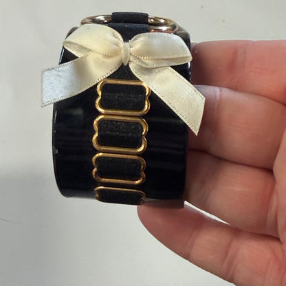 Antique Black Bracelet With Bow