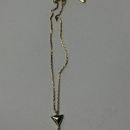 Antique Gold Triangle Bracelet With Ring Hole