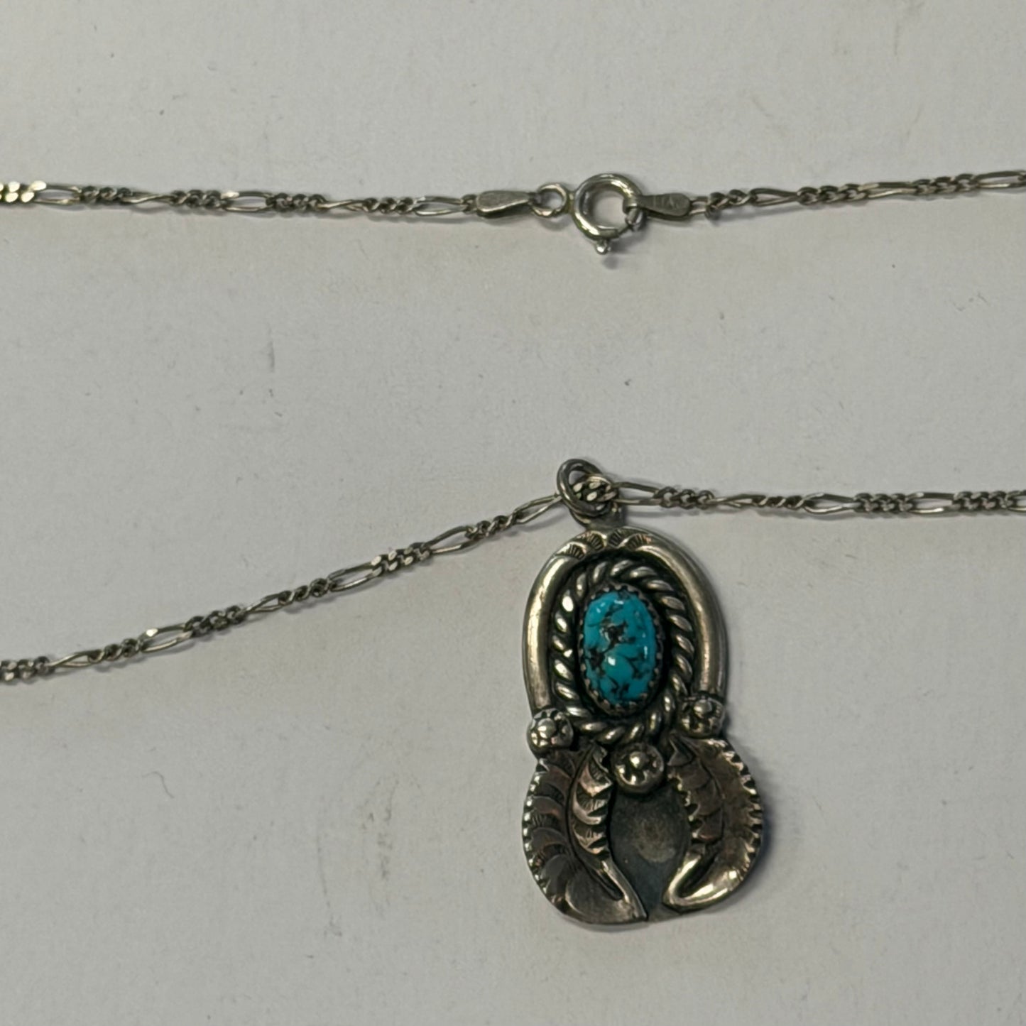 Antique Turquoise Dream Catcher Necklace
