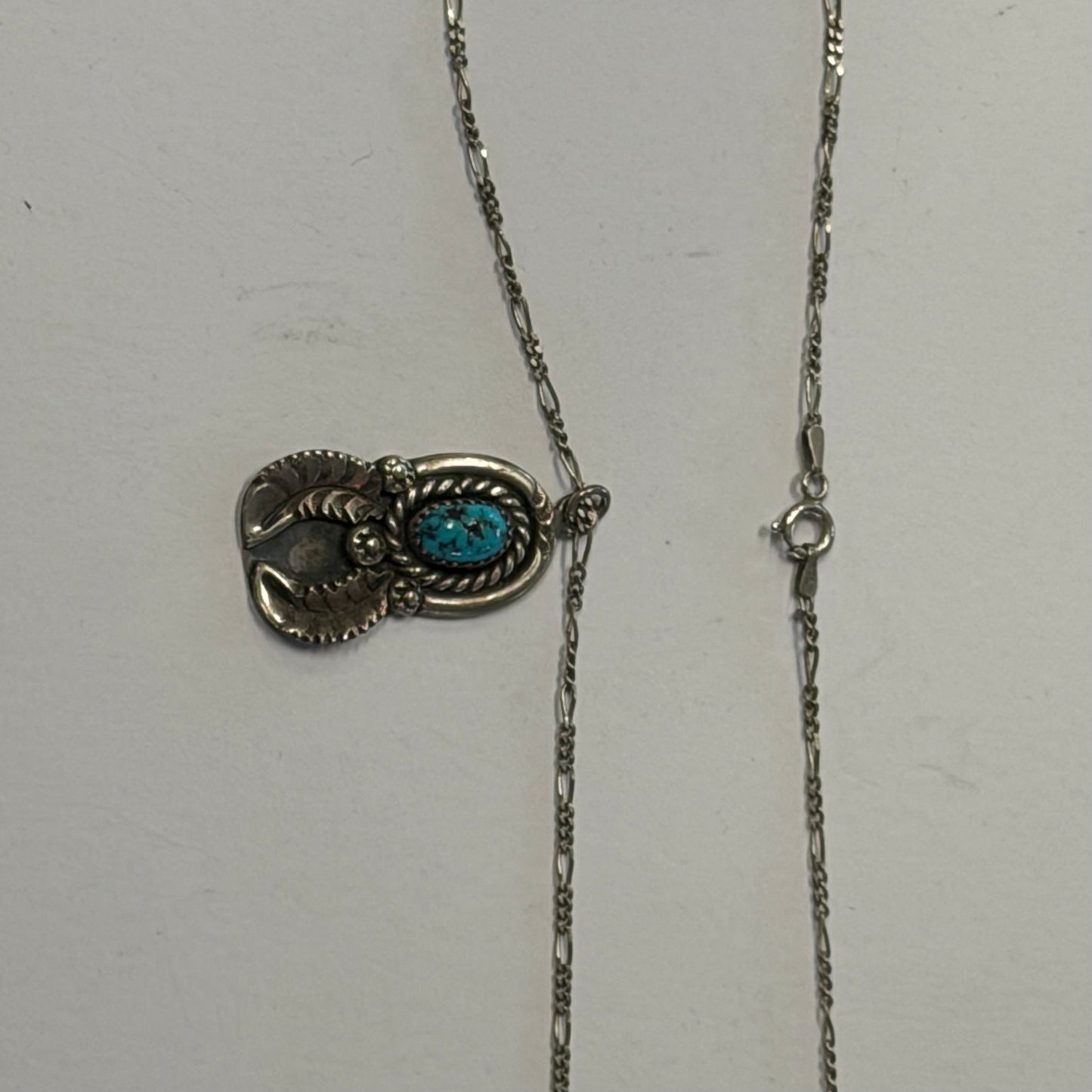 Antique Turquoise Dream Catcher Necklace
