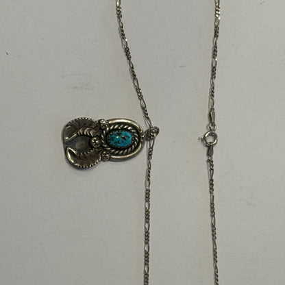 Antique Turquoise Dream Catcher Necklace