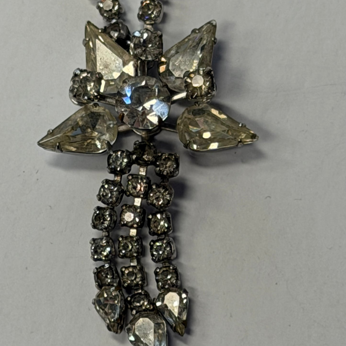 Antique Gemmed Star Shaped Necklace