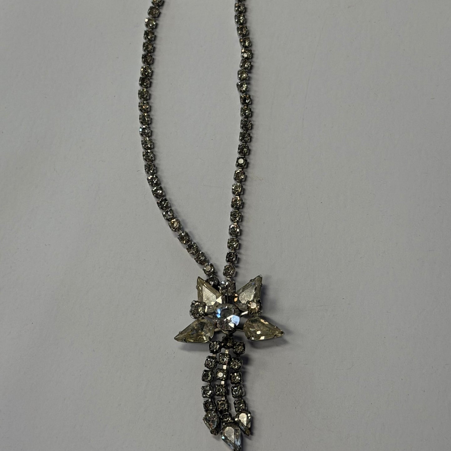 Antique Gemmed Star Shaped Necklace