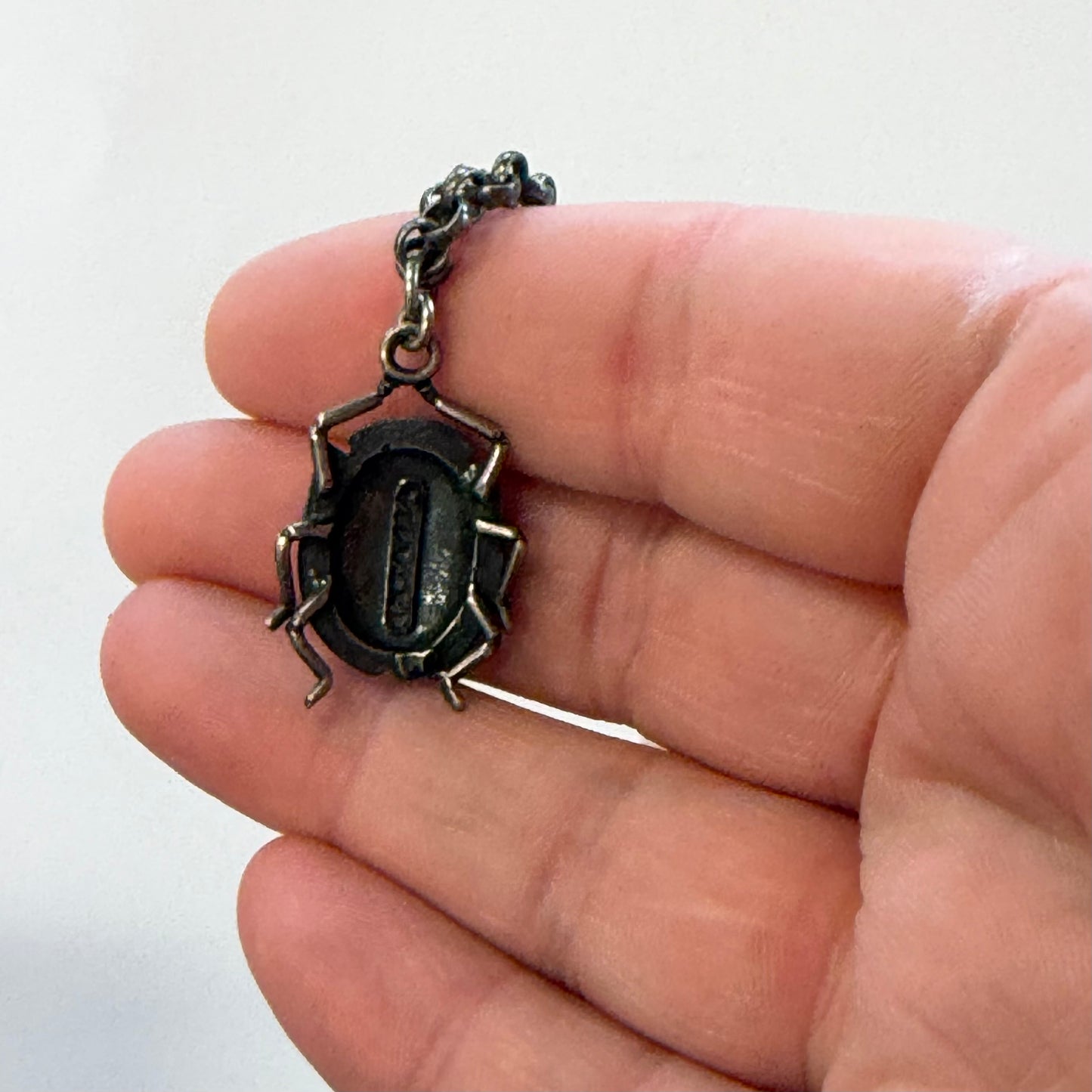 Antique Beetle Necklace