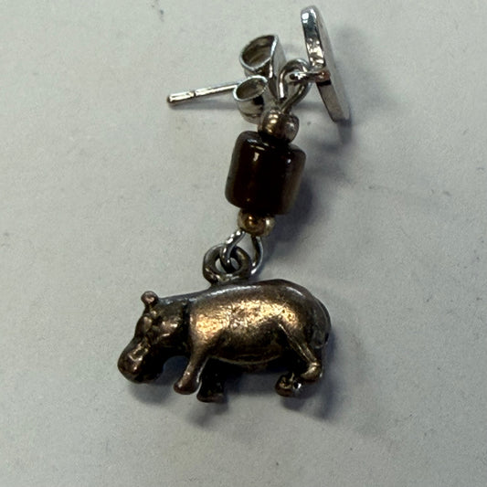 Antique Hippo Earrings