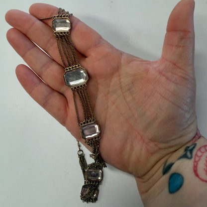 Antique Big Gemmed Necklace
