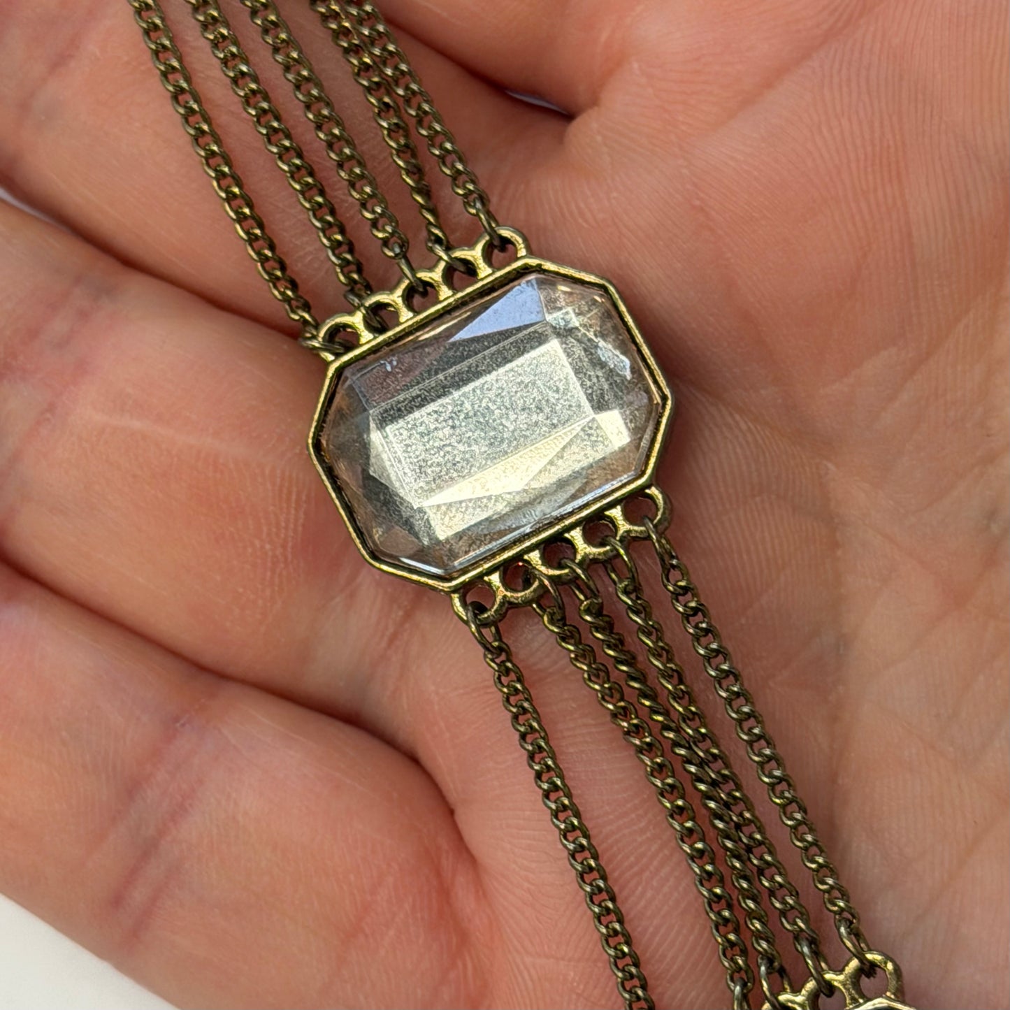 Antique Big Gemmed Necklace