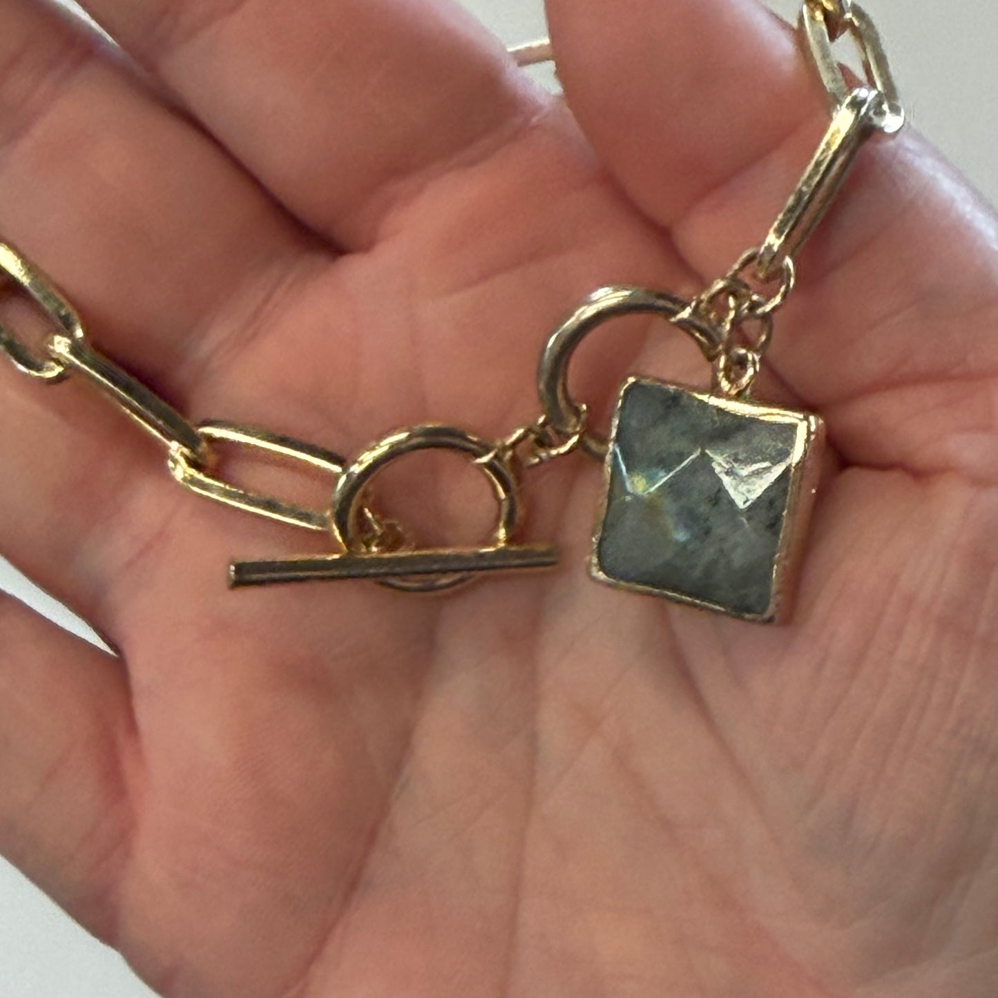 Labradorite Chain Bracelet