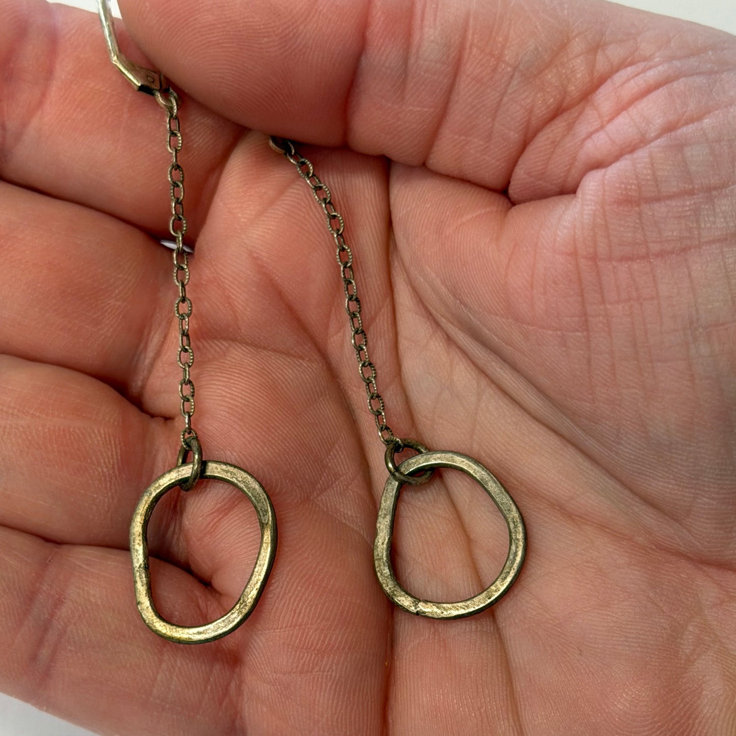 Antique Sterling Silver Dangle Earrings