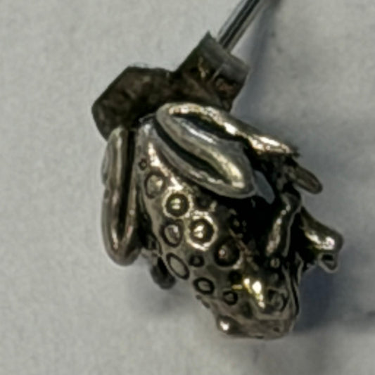 Antique Sterling Toad Post Earrings