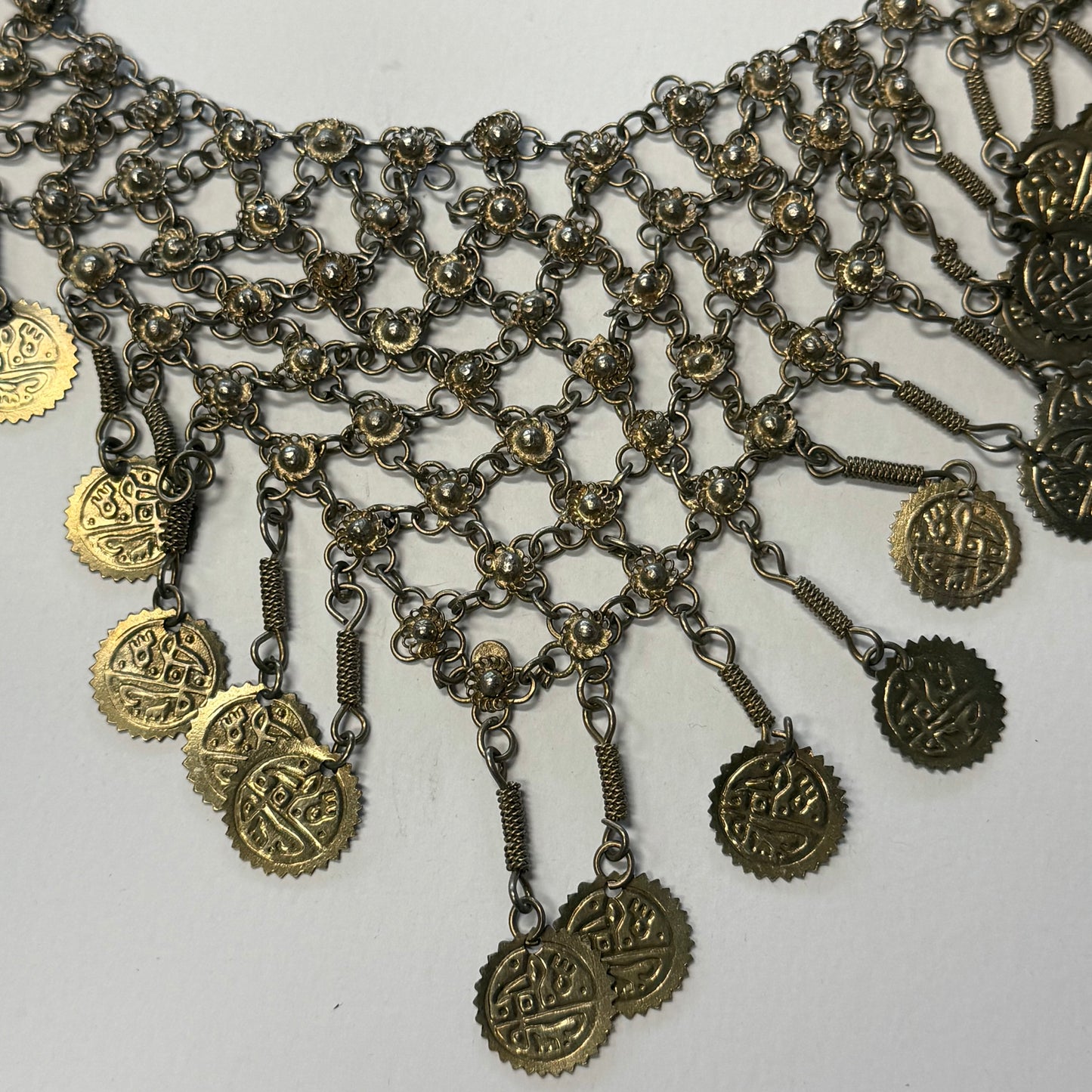 Antique Gold Medallion Necklace