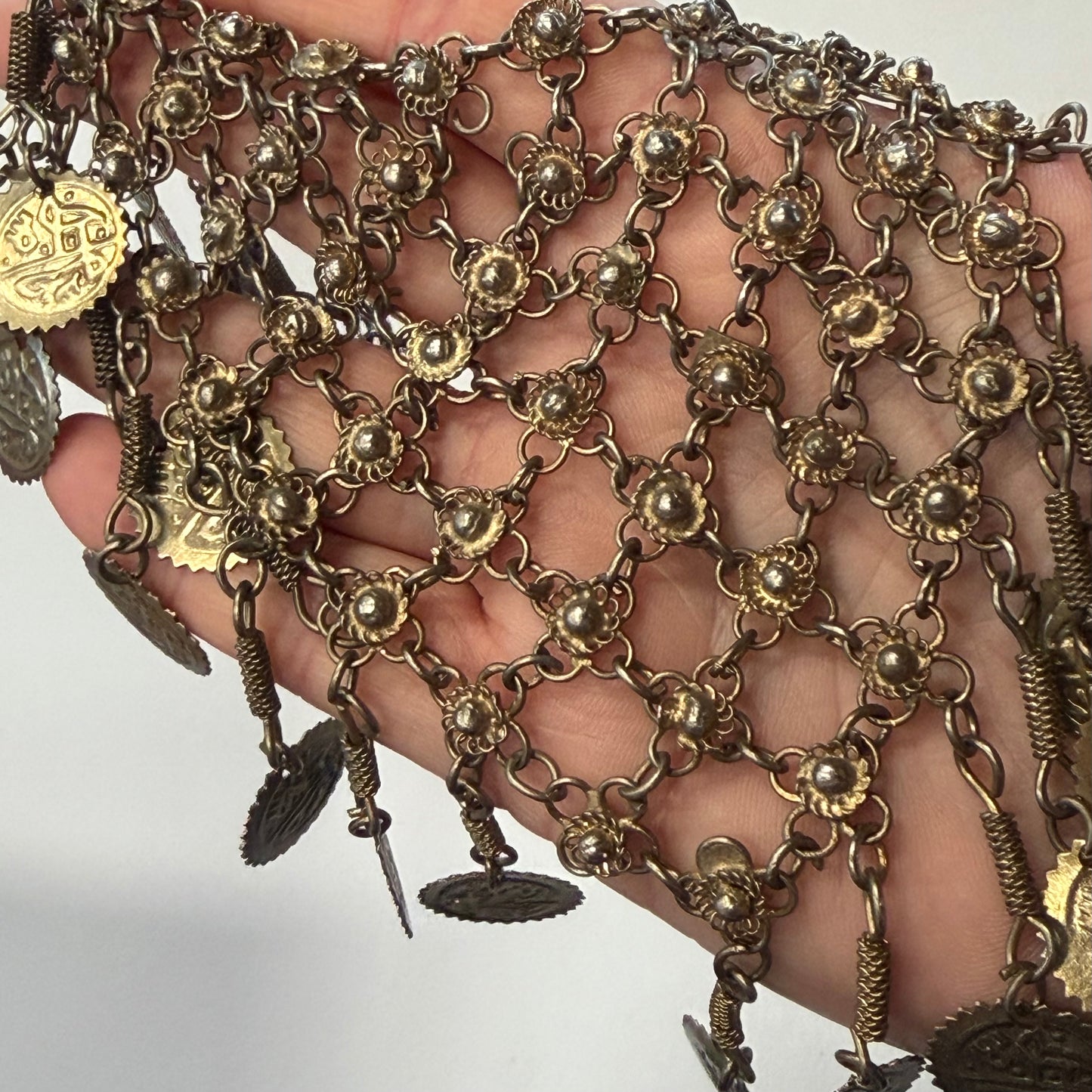 Antique Gold Medallion Necklace