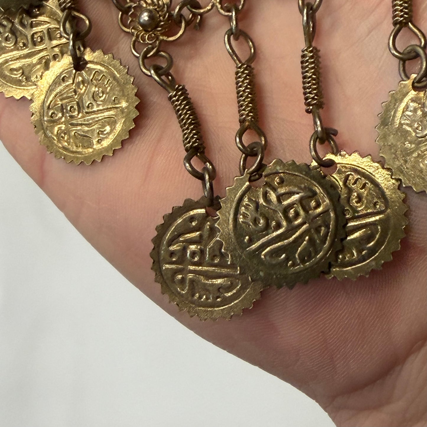 Antique Gold Medallion Necklace