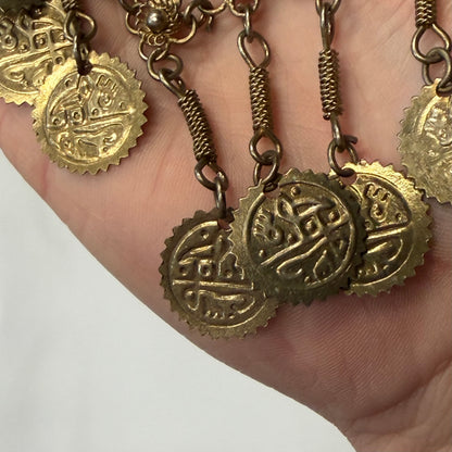 Antique Gold Medallion Necklace