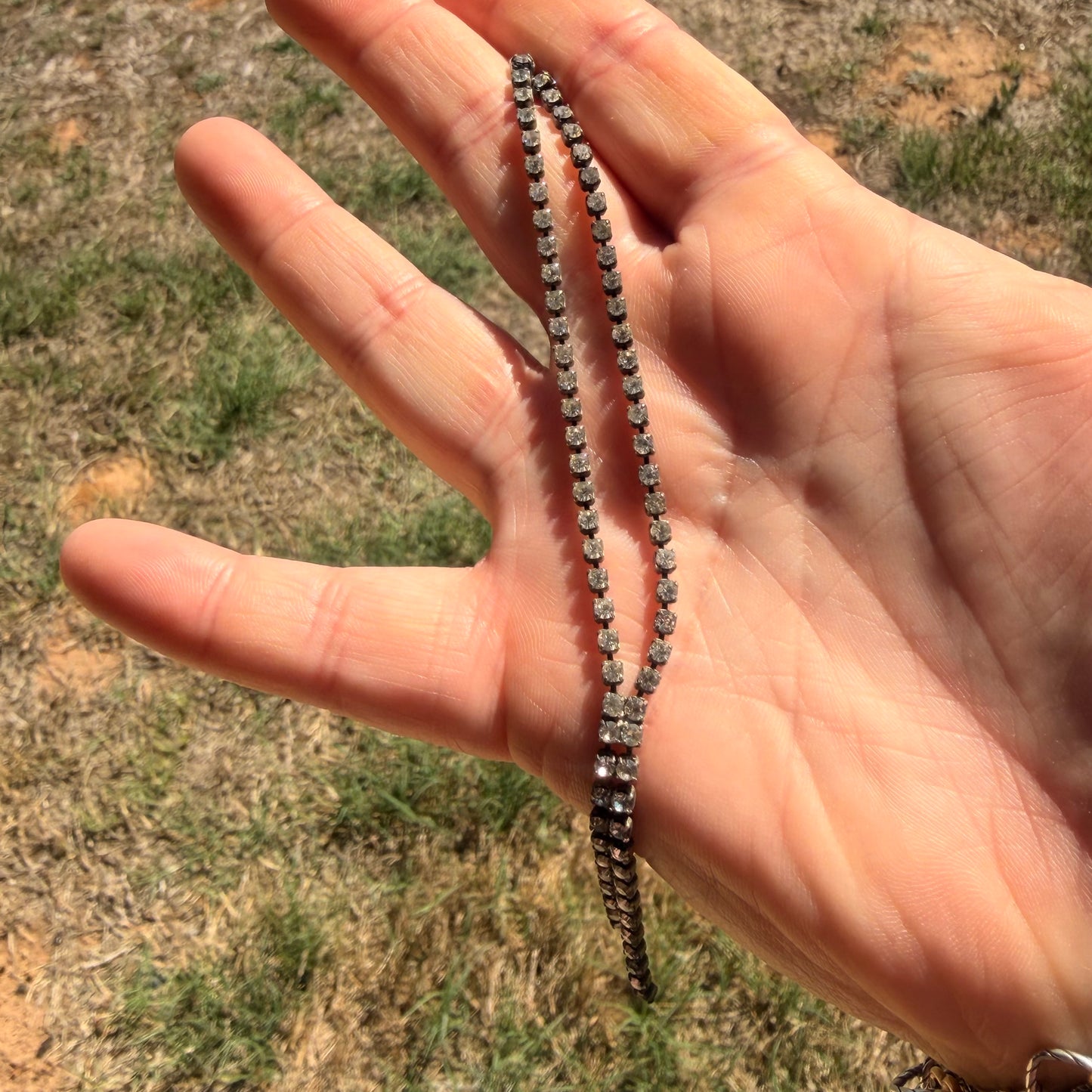 Antique Rhinestoned Necklace