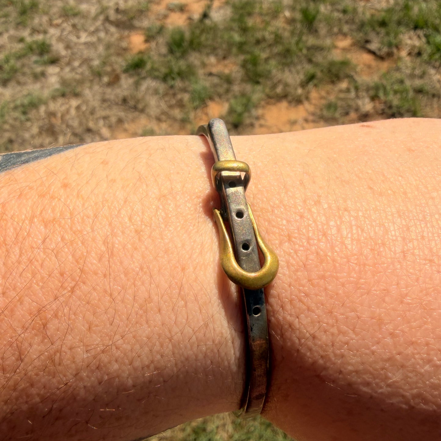 Antique Belt Buckle Bracelet