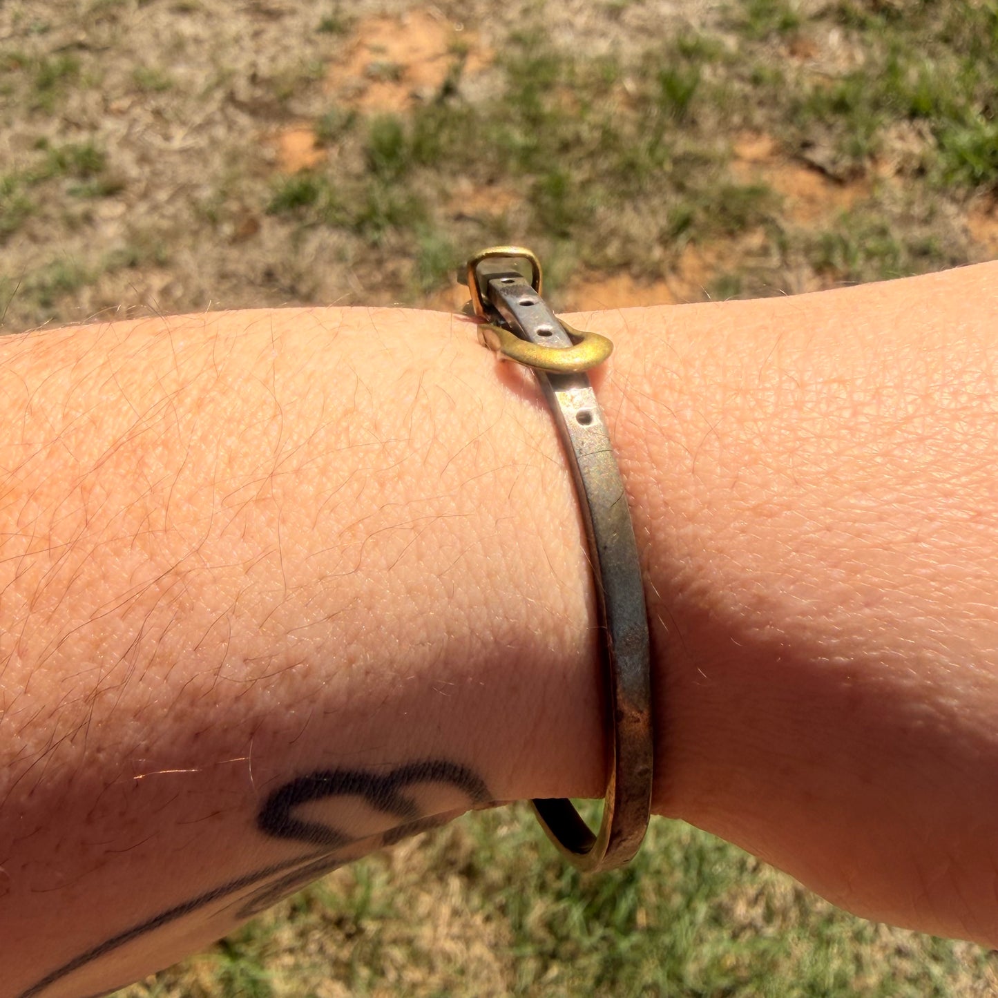 Antique Belt Buckle Bracelet