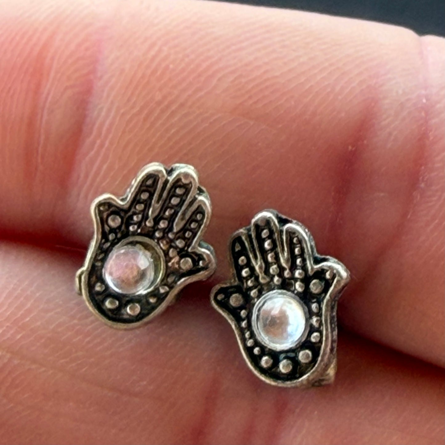 Vintage Hamsa Earrings
