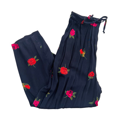 Vintage Lindsey Scott Sport Rose Casual Drawstring Pant-Sz L